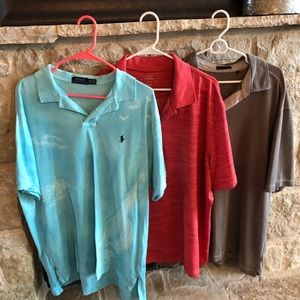 3 polo shirts